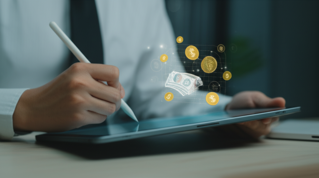 Ký hợp đồng và nhận tiền